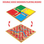 5 IN 1 WOODEN BOARD GAME SET