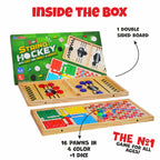 3 IN 1 STRING HOCKEY WITH LUDO AND SNAKES & LADDERS
